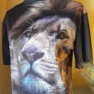 Allover 3D Print Lion Tshirt